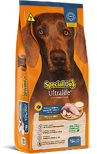 Ração Special Dog Ultralife Cães Sênior Raças Médias e Grandes Sabor Frango e Arroz 15kg