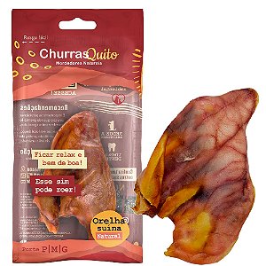 Snack Natural Churrasquito Orelha Suína para Cães 1un