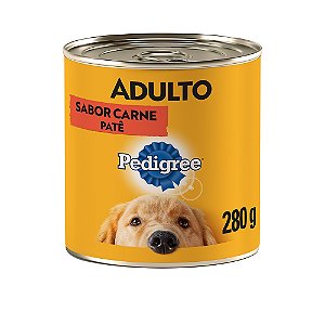 Ração Úmida Pedigree Lata Patê de Carne para Cães Adultos 280g
