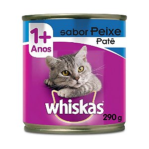 Ração Úmida Whiskas Lata Gatos Adultos Sabor Peixe ao Patê