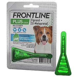 Frontline Plus Antipulgas e Carrapatos para Cães 10 a 20kg