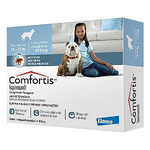 Antipulgas Comfortis 810 mg - Cães de 18 a 27Kg