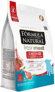 Ração Fórmula Natural Fresh Meat Sensitive Cães Adultos Portes Mini e Pequeno Sabor Cordeiro
