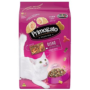 Ração Primogato Premium Para Gatos Sabor Carne, Frango e Peixe - Hercosul