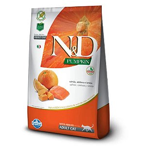 Ração N&D Pumpkin Gatos Adultos Salmão, Abóbora Laranja