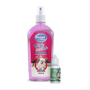 Kit Adestrador Genial Pet Pipi Pode e Não Pode 500ml - Educação de Cães