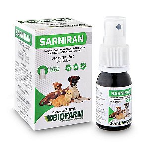 Sarniran Biofarm - Tratamento Eficaz Contra Sarna e Dermatites em Cães e Gatos