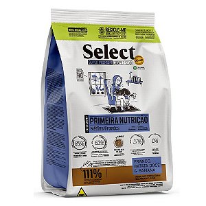 Ração Select by Monello Primeira Nutrição para Cães Filhotes de Porte Médio e Grande Sabor Frango, Batata Doce e Banana