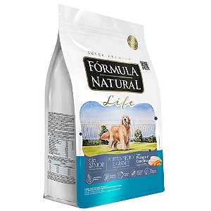 Ração Fórmula Natural Life Cães Sênior Portes Médio e Grande Sabor Frango e Cenoura
