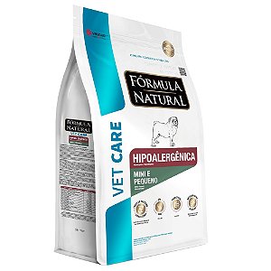 Ração Fórmula Natural Vet Care Hipoalergênica Cães Adultos de Portes Mini E Pequeno
