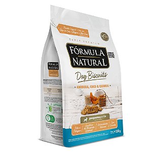 Snack Formula Natural Dog Biscuits Abóbora, Coco e Quinoa para Cães Pequeno Porte 250g