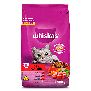 Ração Whiskas Gatos Adultos Sabor Carne