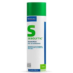 Sebolytic Shampoo Dermatológico Seborreia Oleosa 250ml Virbac