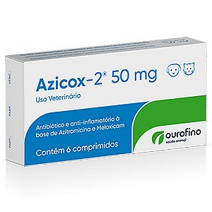 Antibiótico Azicox 50mg 6 Comprimidos - Ourofino