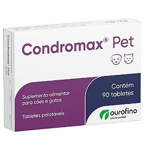 Suplemento Alimentar Condromax 90 Tabletes Cães e Gatos - Ourofino