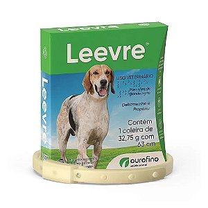 Coleira Leevre G 63cm Antipulgas e Repelente para Cães - Ourofino