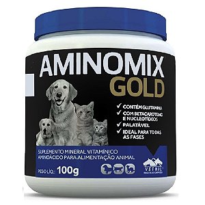Suplemento Vitamínico Aminomix Gold 100g - Vetnil