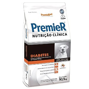 Ração Premier Nutrição Clínica Cães Diabetes Portes Médios e Grandes 10,1kg - PremierPet