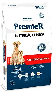Ração Premier Nutrição Clínica Gastrointestinal Cães Adultos e Filhotes Portes Médios e Grandes 10,1kg - PremierPet