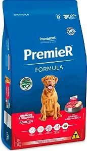 Ração Premier Fórmula Cães Adultos Porte Grande e Gigante Sabor Carne 15kg - PremierPet