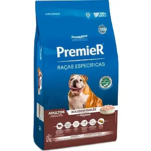 Ração Premier Raças Específicas Bulldog Adultos Sabor Frango 12kg - PremierPet