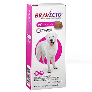 Bravecto Comprimidos para Cães 40 A 56kg - Antipulgas e Carrapatos