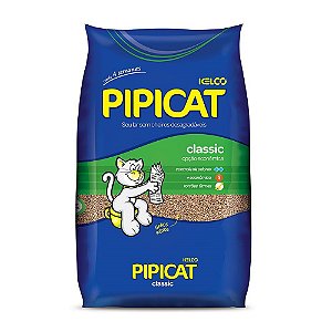Areia Higiênica Kelco Pipicat Classic 12kg Granulado