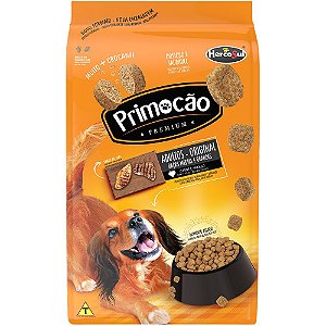 Ração Cães Adultos Primocão Premium Original Sabor Carne e Frango Raças Médias e Grandes 20kg - Hercosul