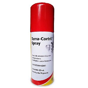 Terra-cortril Spray 125ml Cada Antibiótico Anti-inflamatório