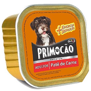 Ração Úmida Primocão Premium Patê Cães Adultos Sabor Carne 300g - Hercosul