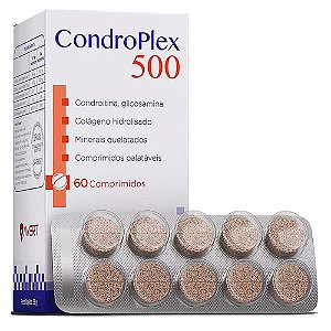 Condroplex 500 60 Comprimidos Palatáveis 39g- Avert