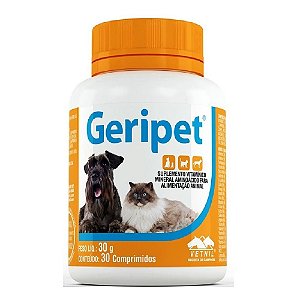 Suplemento Vitamínico Geripet 30 Comprimidos - Vetnil