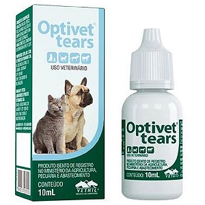 Colírio Lubrificante Optivet Tears - 10ml Vetnil