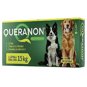 Queranon 15kg Suplemento Vitamínico 30 Cápsulas 10g - Avert