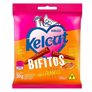 Snack Kelcat Bifitos Para Gatos Sabor Frango 30g