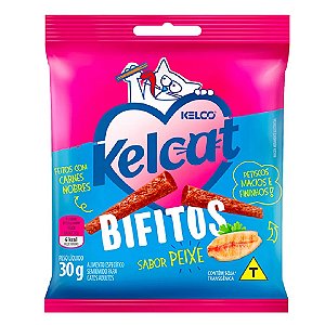 Snack Kelcat Bifitos Para Gatos Sabor Peixe 30g