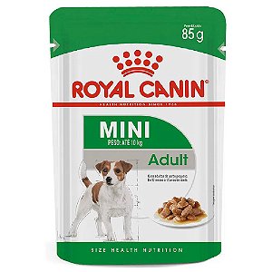 Ração Úmida Royal Canin Mini Adult Cães Adultos Porte Pequeno Wet 85g