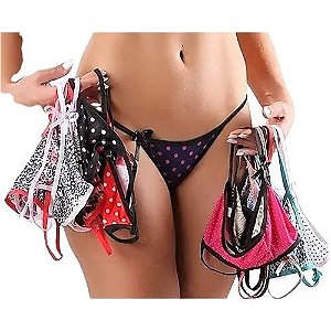 CALCINHA TANGA SORTIDAS FIO