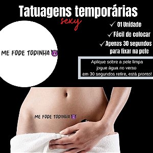 ME FODE TODINHA SMILE DIABINHO TATUAGEM TEMPORARIA