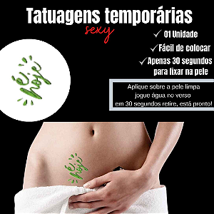 É HOJE TATUAGEM TEMPORARIA