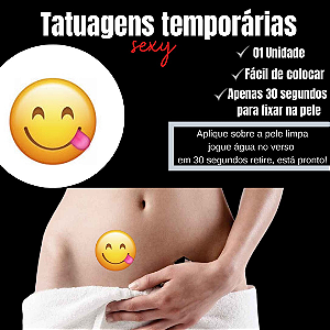EMOCTION SMILE DELICIA TATUAGEM TEMPORARIA