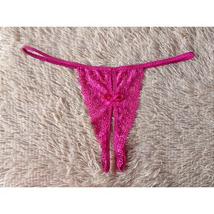 TANGA CALCINHA ABERTA APRESSADINHA ROSA