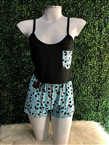 PIJAMA BABYDOLL CROPPED ONDINHA BELA- DIVERSAS ESTAMPAS