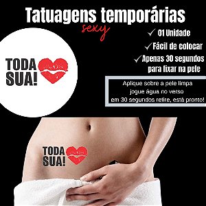 TODA SUA TATUAGEM TEMPORARIA