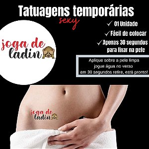 JOGA DE LADIN TATUAGEM TEMPORARIA
