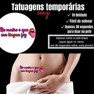 ME MOSTRE O QUE SUA LINGUA FAZ TATUAGEM TEMPORARIA
