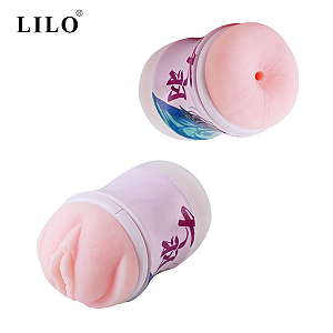 MASTURBADOR MASCULINO DUPLO VAGINA E ANUS