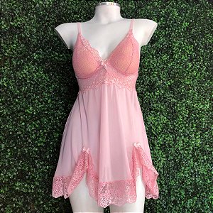 CAMISOLA LUXO COM BOJO ENCANTO SECRETO- ROSA