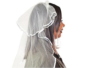 TIARA VÉU DE NOIVA BRANCA