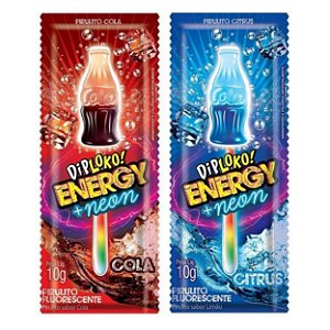 DIP LOKO ENERGY NEON PIRULITO QUE BRILHA NO ESCURO